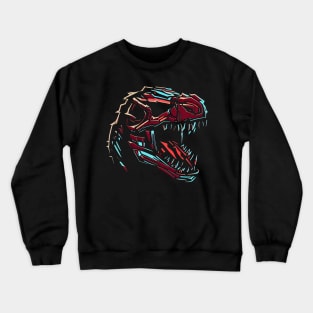 Illustration robotic T-Rex t-shirt design Crewneck Sweatshirt